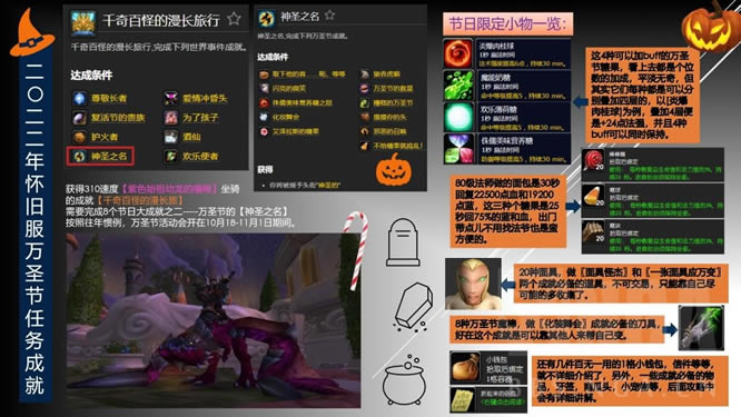 魔兽世界怀旧服wlk万圣节活动时间列表