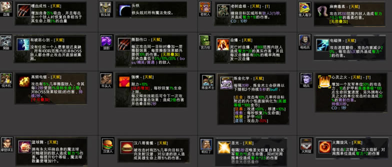 魔兽RPG迷失之境全英雄天赋技能一览 英雄图鉴大全_本站