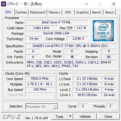 Ƽ¼೧i7-7740K7.5GHz